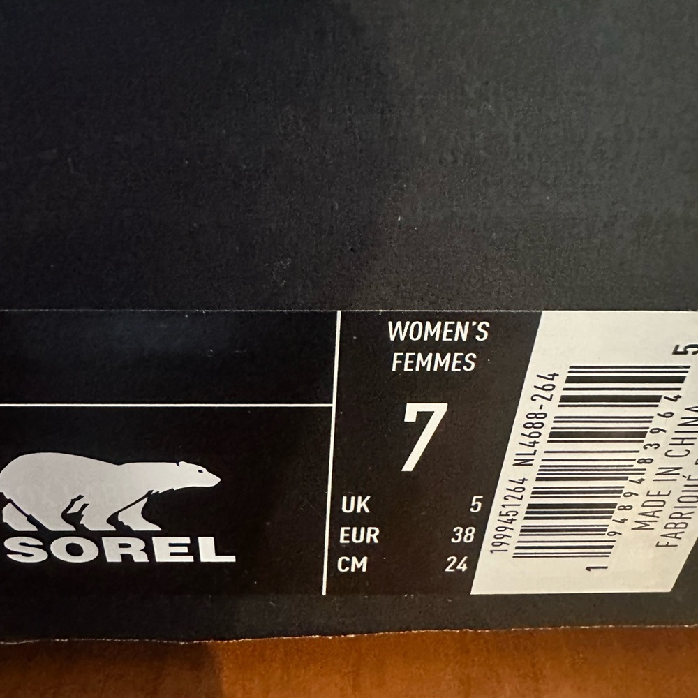 Sorel Tan and Gray Joanie III Sport Strap Wedge Sandal - Picture 7 of 9